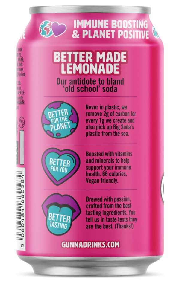 Pink Punk - Immune Boosting Raspberry Lemonade (24 X 330ML)